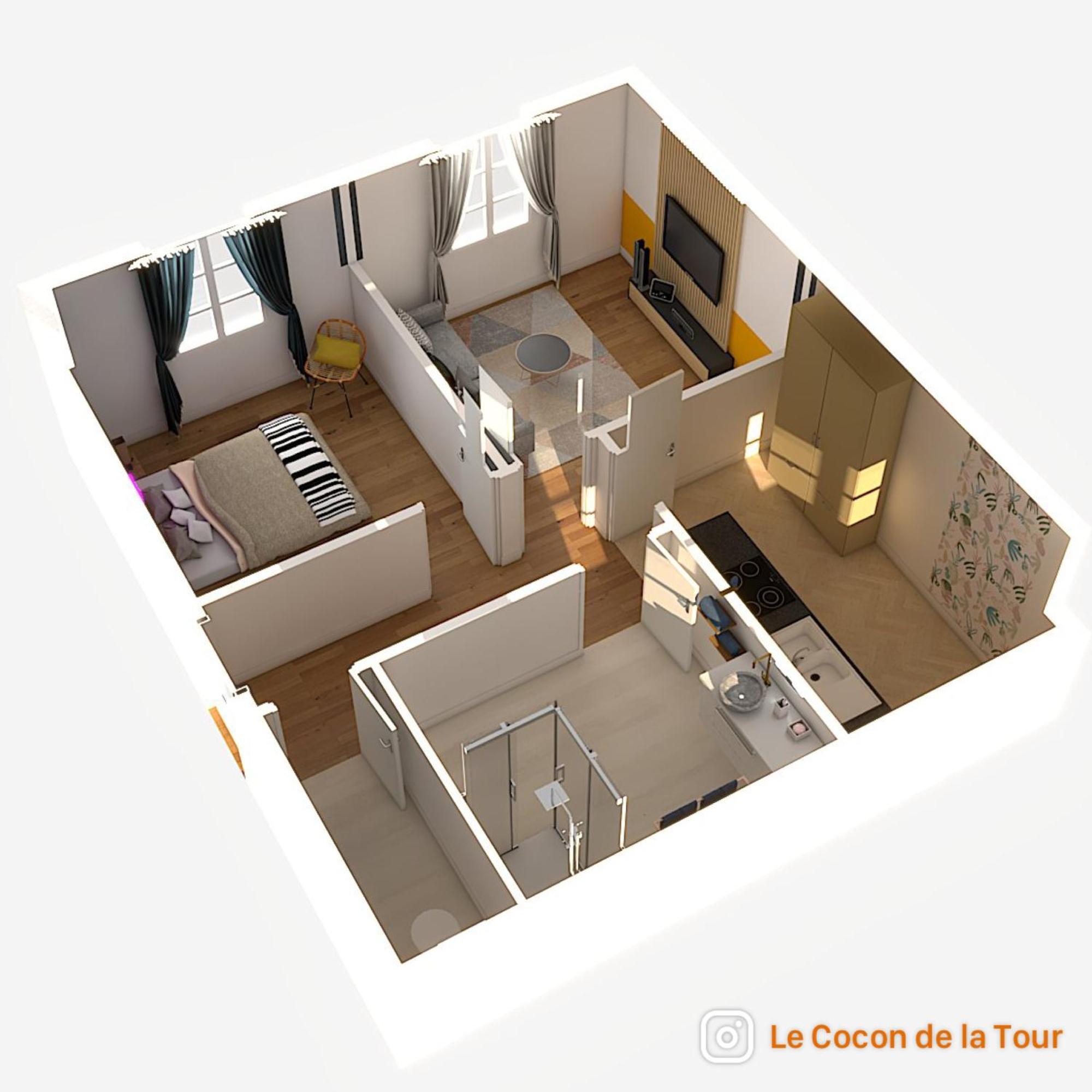 Le Cocon De La Tour -Vip-Compiegne-Hyper Centre Appartement Buitenkant foto